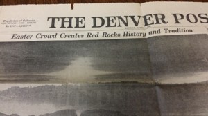 Denver Post Easter Sunrise 1947 smaller